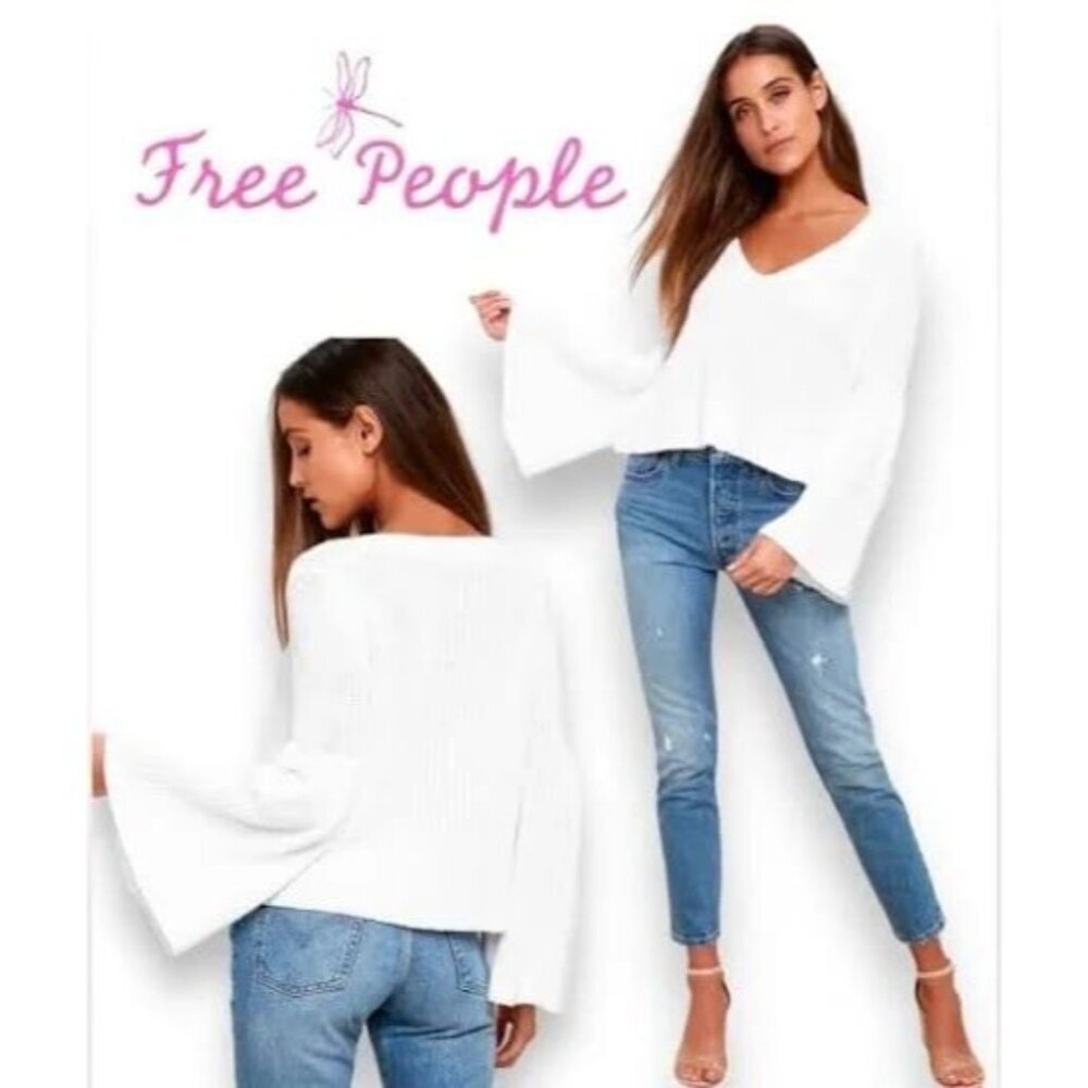 Free People White Sweater